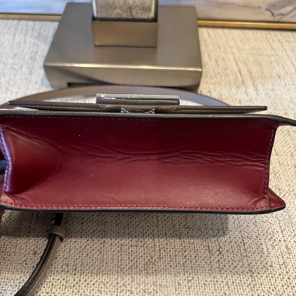 Tory Burch Bon Bon Lizard Embossed Leather Top Handle Bag - Picture 10 of 10